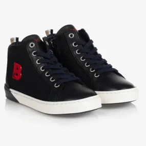 Boys Blue High-Top Trainers