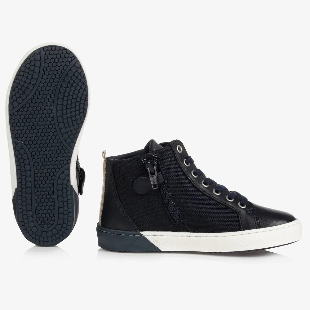 Boys Blue High-Top Trainers