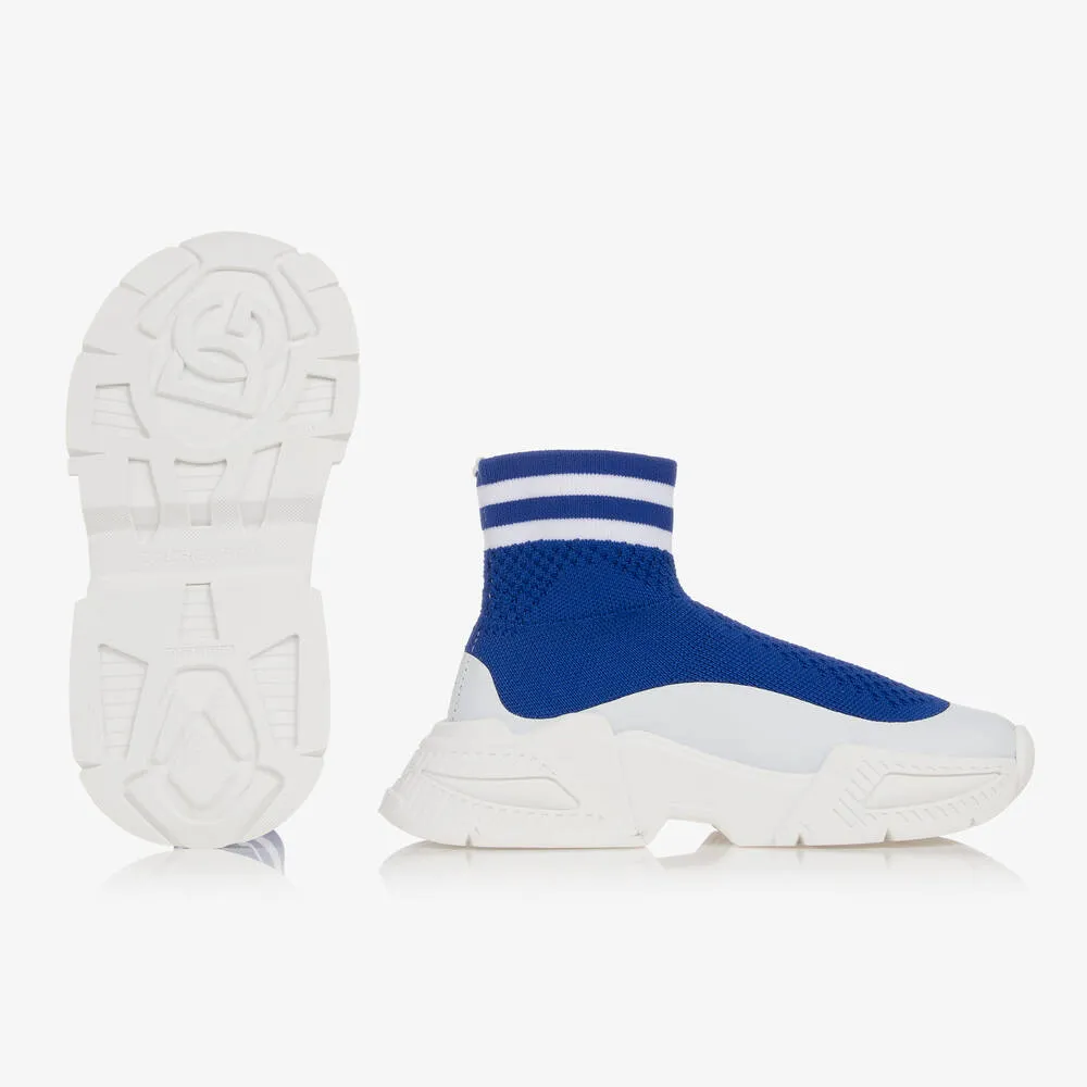 Boys Blue Sock Trainers