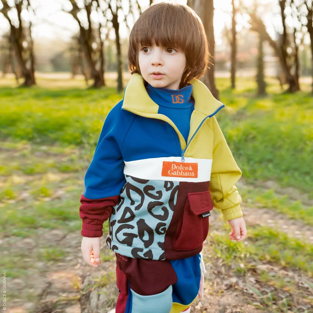 Boys Patchwork Sweatshirt