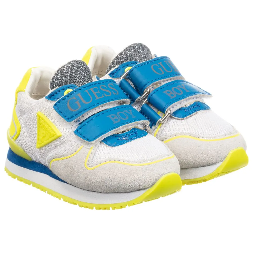 Boys White & Yellow Trainers