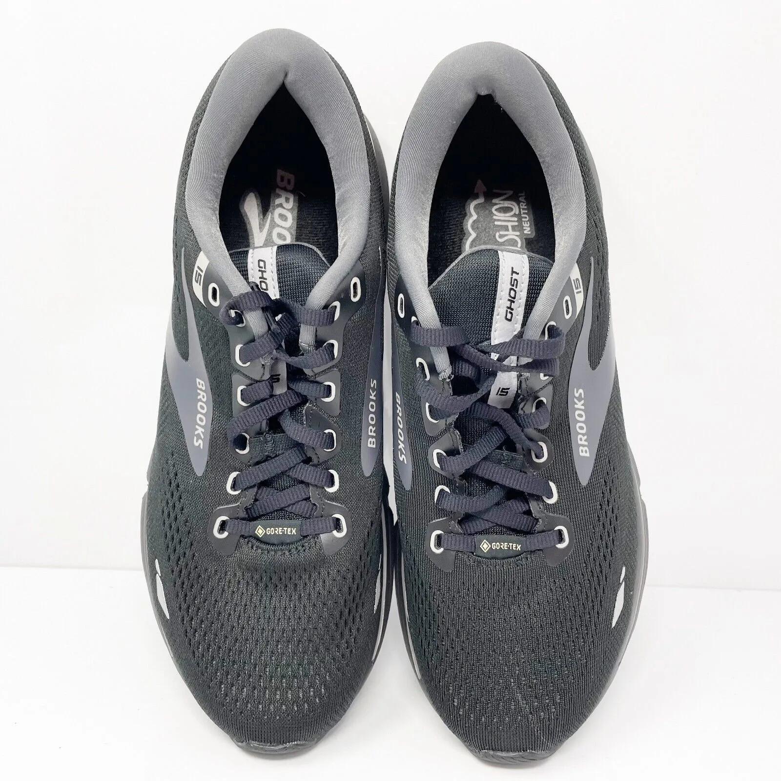 Brooks Mens Ghost 15 GTX 1103941D022 Black Running Shoes Sneakers Size 9.5 D