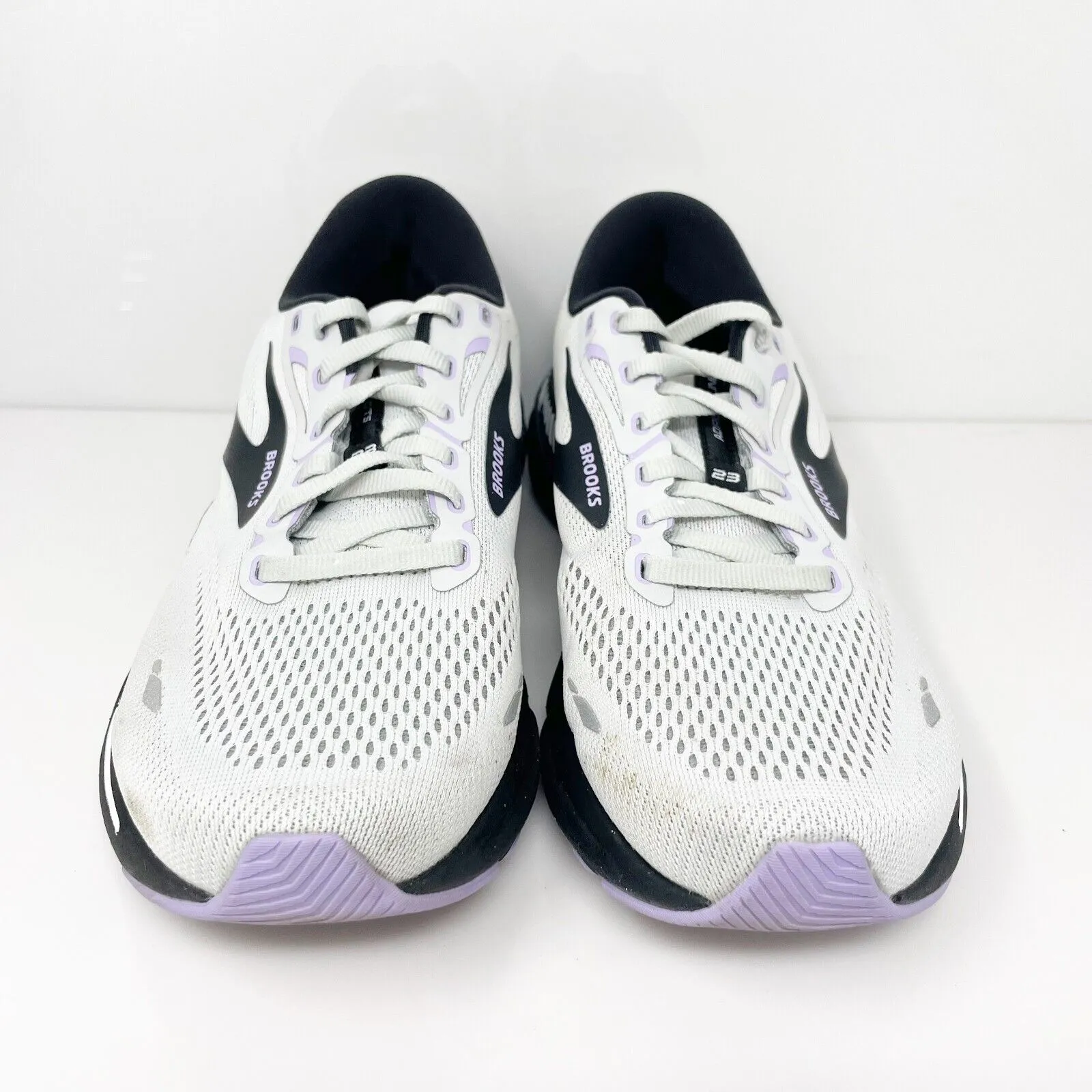 Brooks Womens Adrenaline GTS 23 1203811D039 Gray Running Shoes Sneakers Sz 10 D