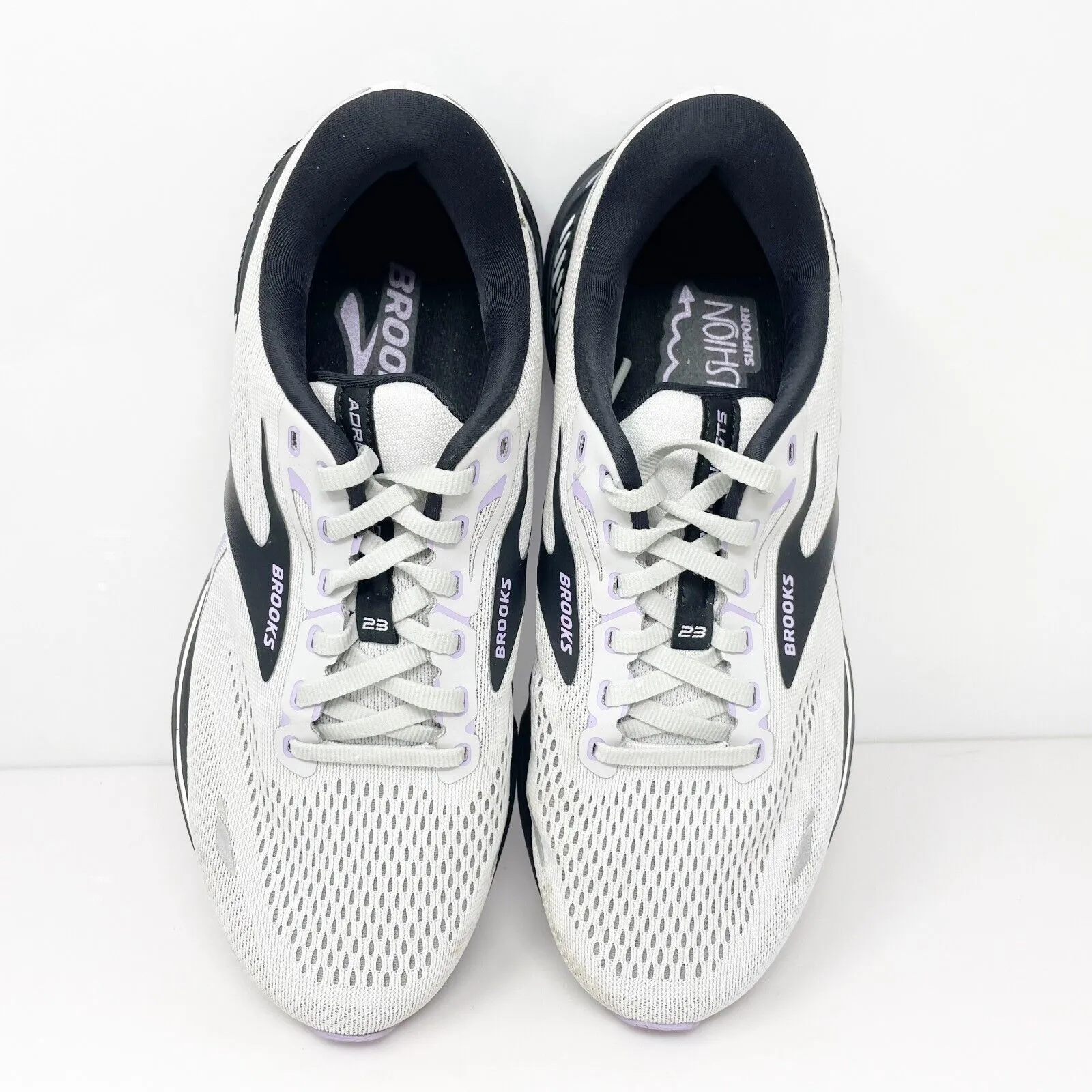 Brooks Womens Adrenaline GTS 23 1203811D039 Gray Running Shoes Sneakers Sz 10 D