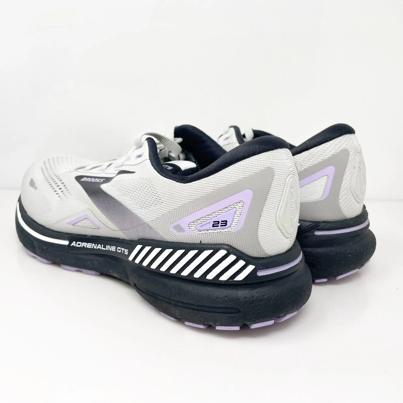 Brooks Womens Adrenaline GTS 23 1203811D039 Gray Running Shoes Sneakers Sz 10 D