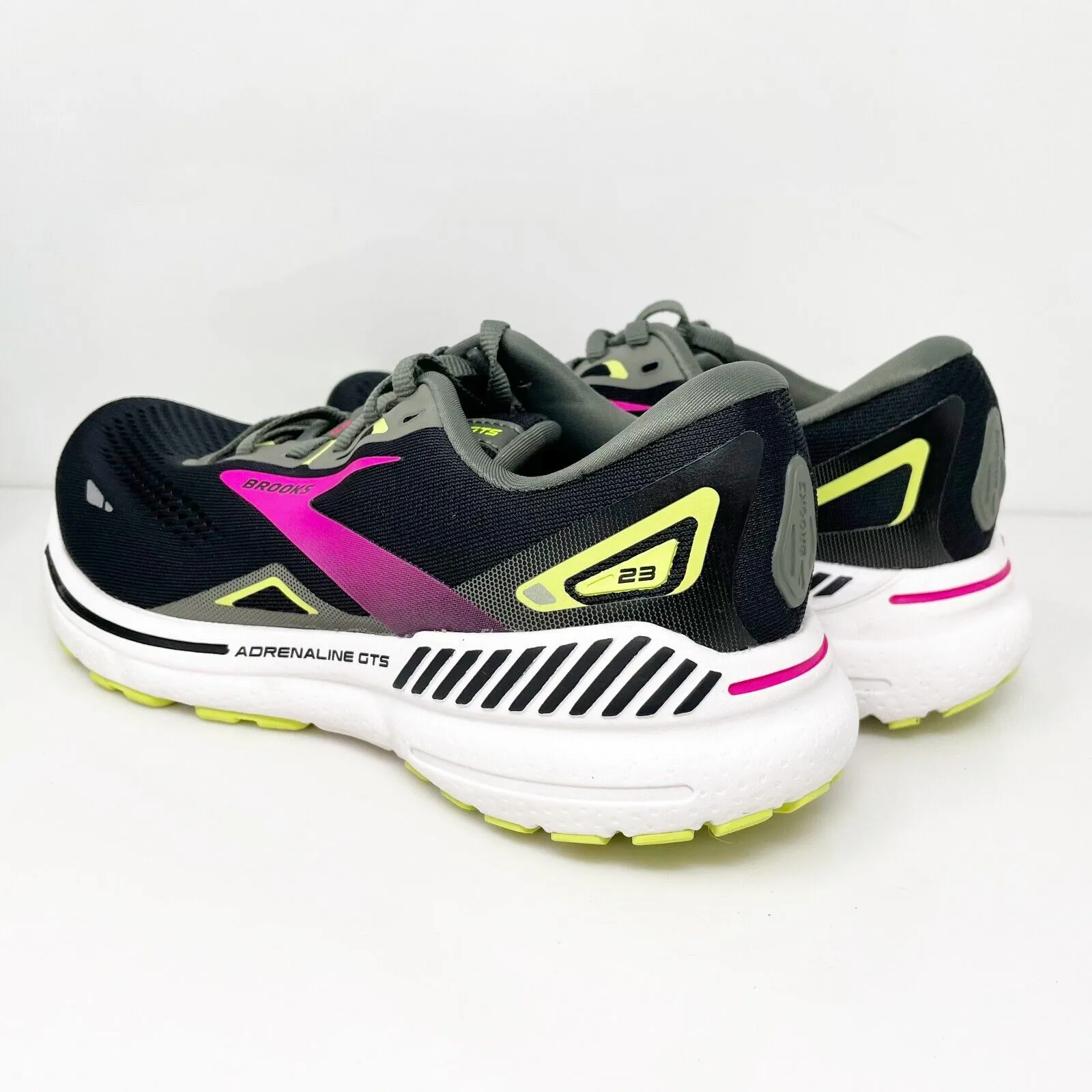 Brooks Womens Adrenaline GTS 23 1203812A037 Black Running Shoes Sneakers 8.5 2A