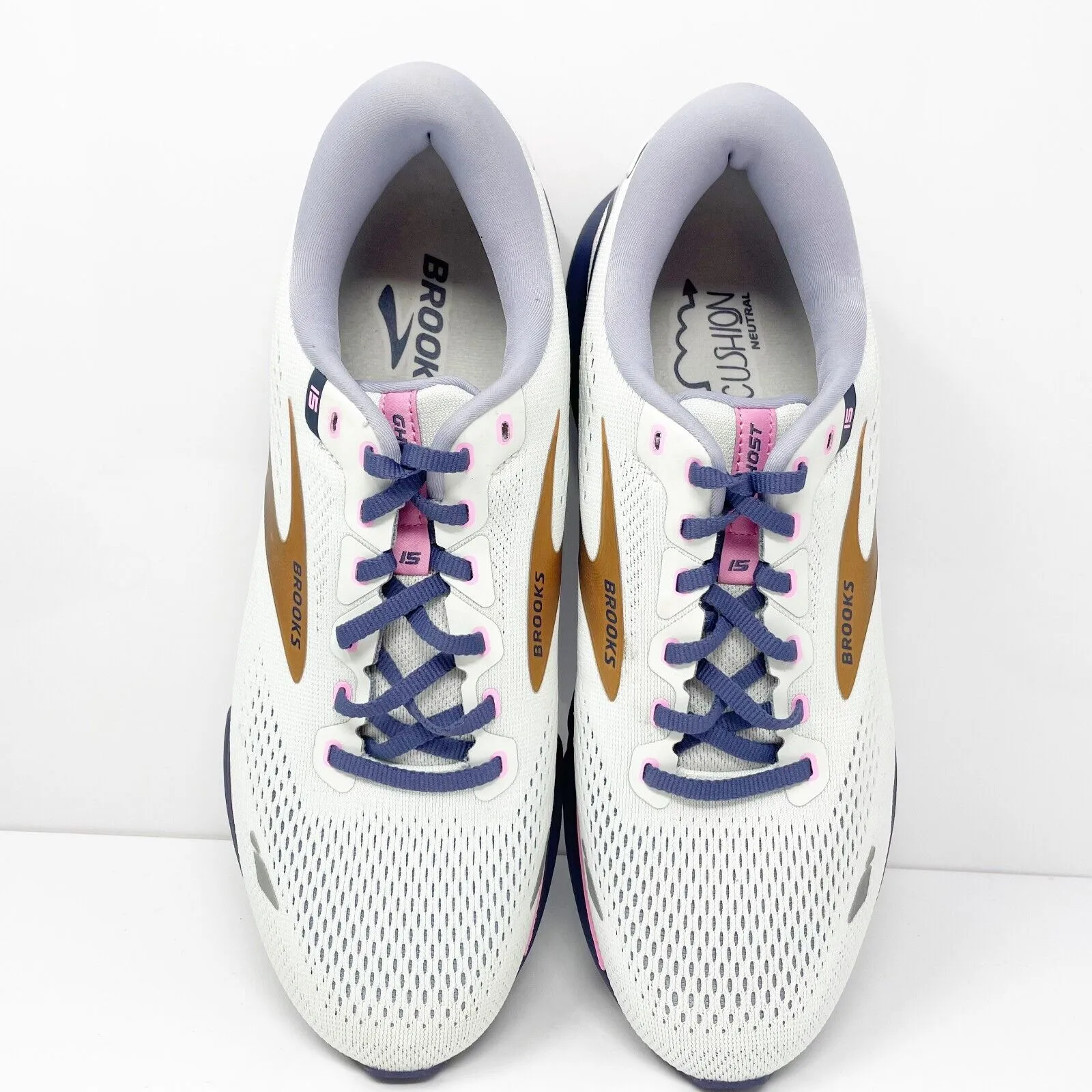 Brooks Womens Ghost 15 1203801B492 Blue Running Shoes Sneakers Size 12 B