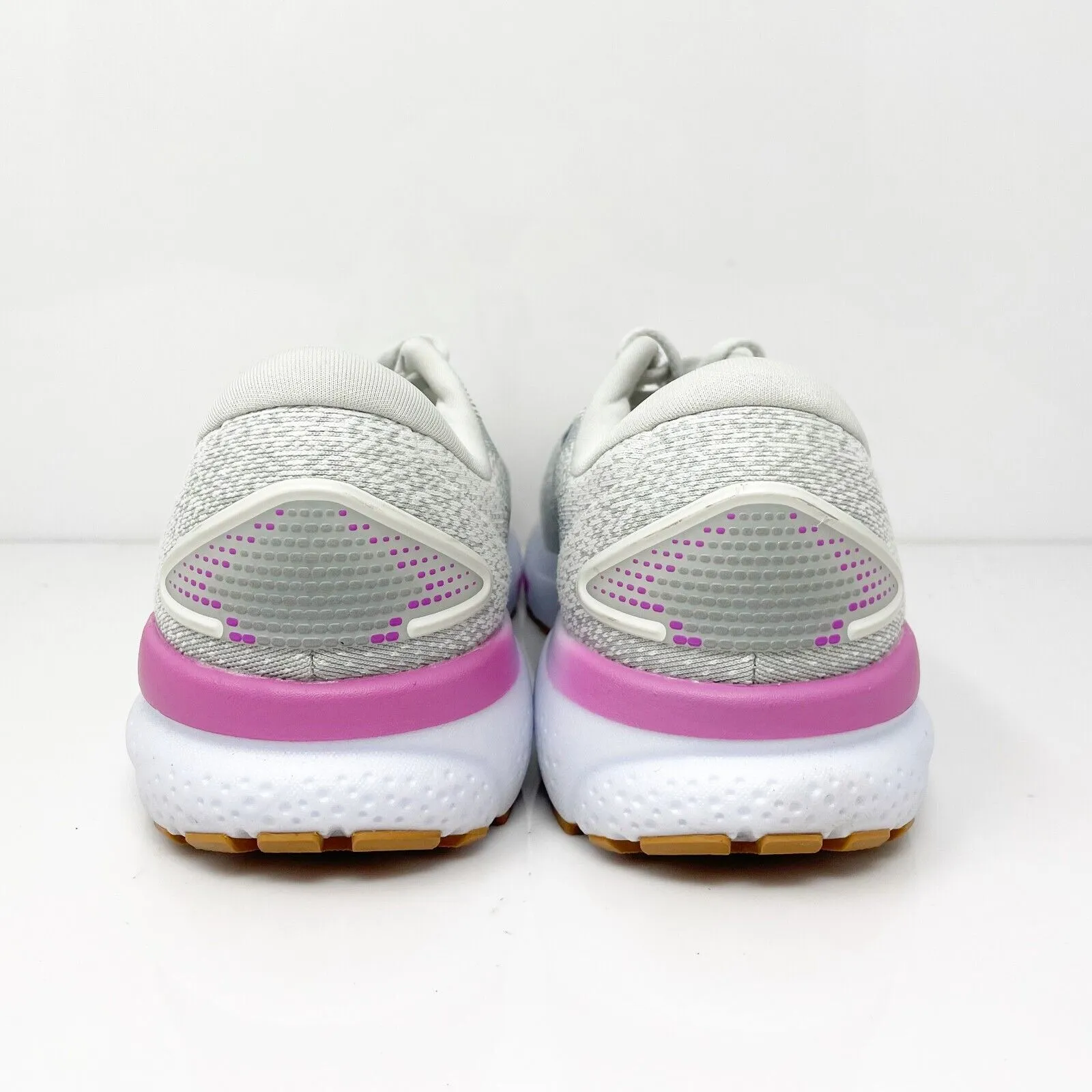 Brooks Womens Ghost 16 1204071D175 White Running Shoes Sneakers Size 8.5 D