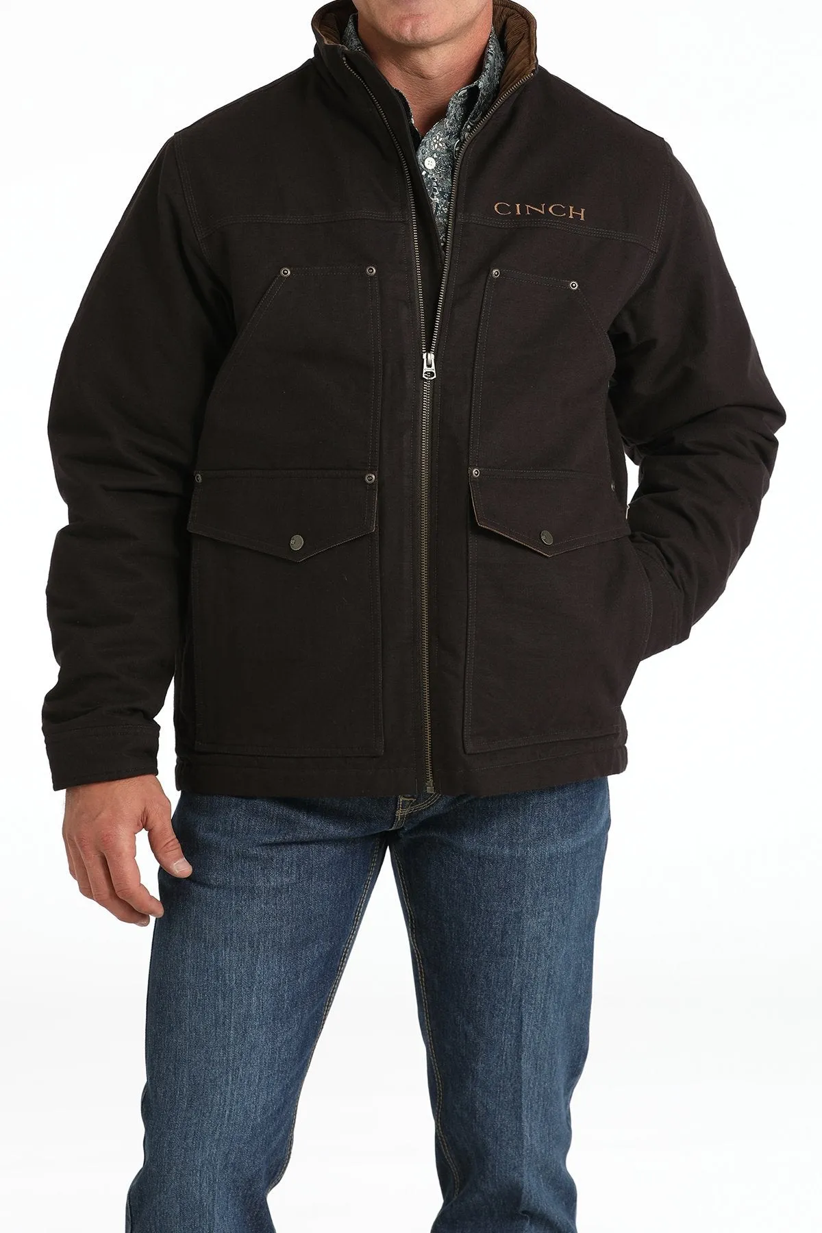 Brown Cinch Concealed Canvas Jacket