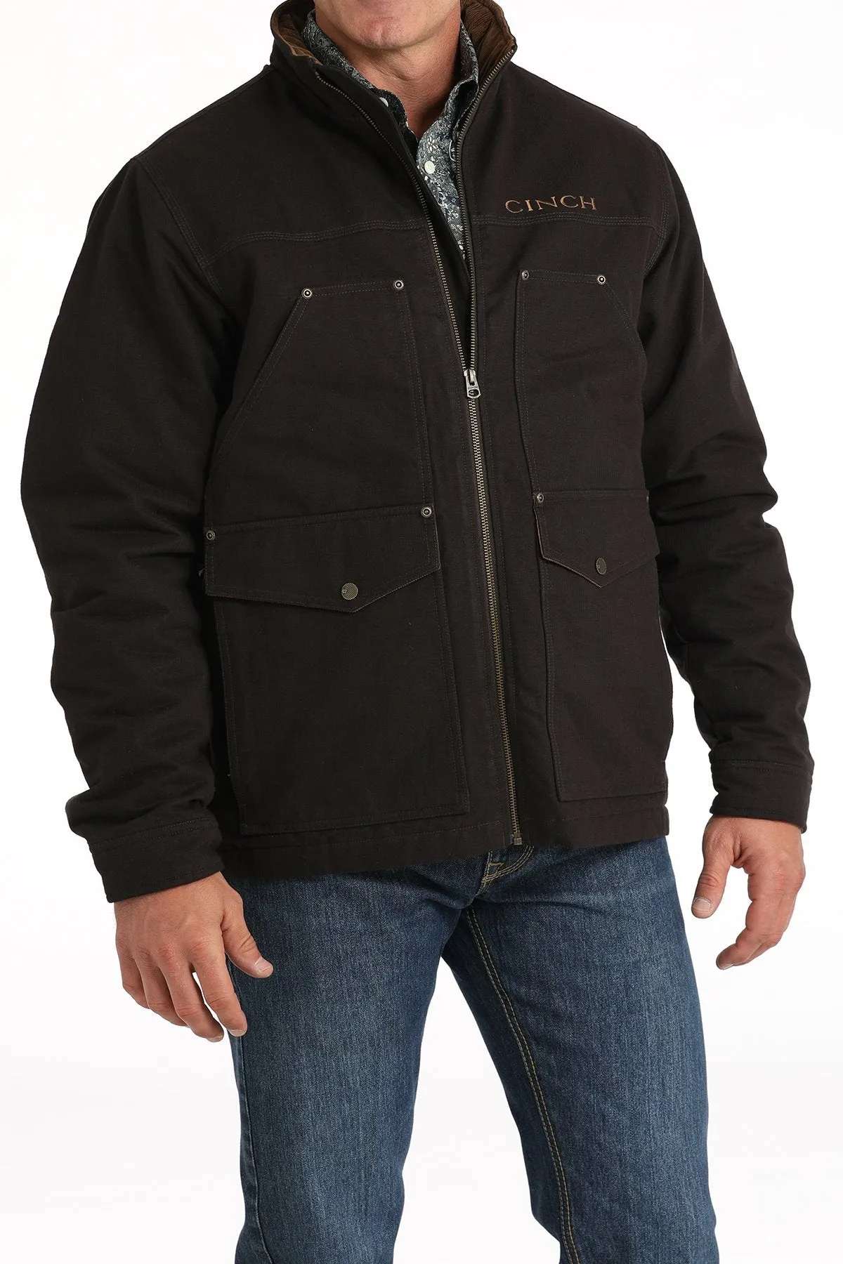 Brown Cinch Concealed Canvas Jacket