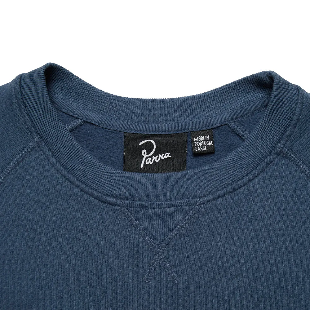 BY PARRA EDUCATIONAL CREW NECK SWEATSHIRT // BLUE