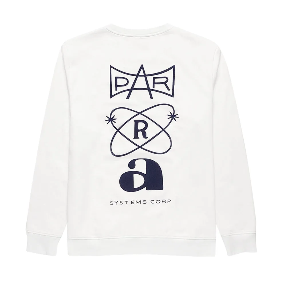 BY PARRA SYSTEMS LOGO CREW NECK SWEATSHIRT // WHITE