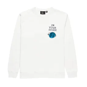 BY PARRA SYSTEMS LOGO CREW NECK SWEATSHIRT // WHITE