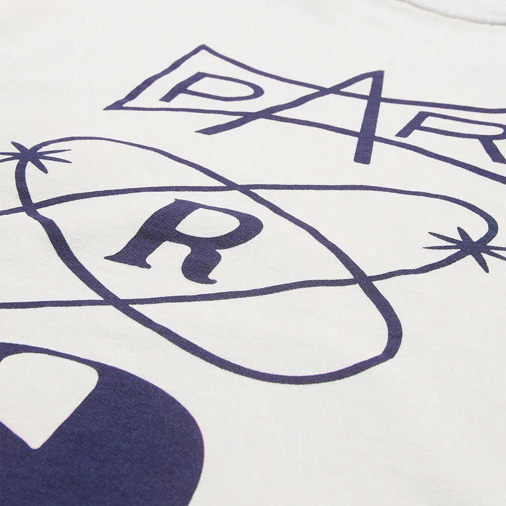 BY PARRA SYSTEMS LOGO CREW NECK SWEATSHIRT // WHITE