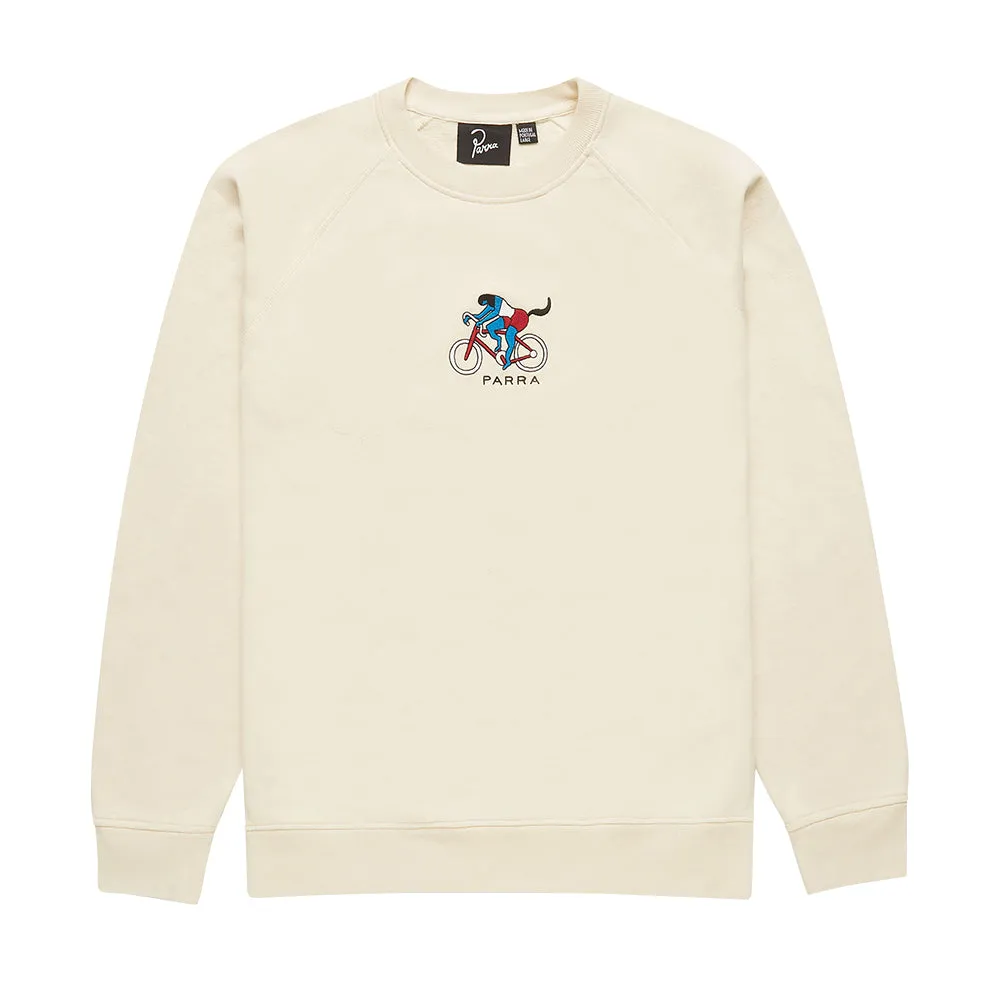 BY PARRA THE CHASE CREW NECK SWEATSHIRT // OFF WHITE