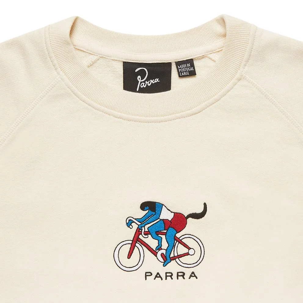 BY PARRA THE CHASE CREW NECK SWEATSHIRT // OFF WHITE