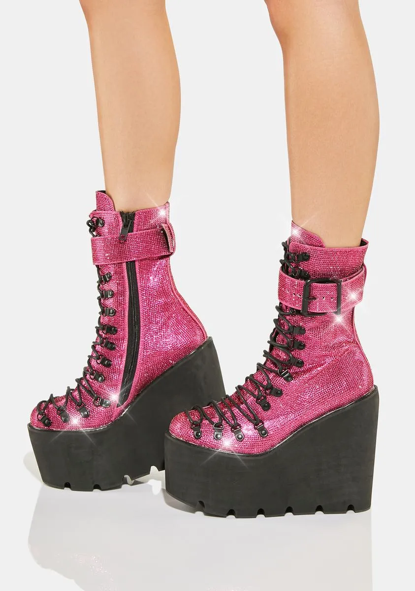 Candy Crystal Traitor knee-high boots