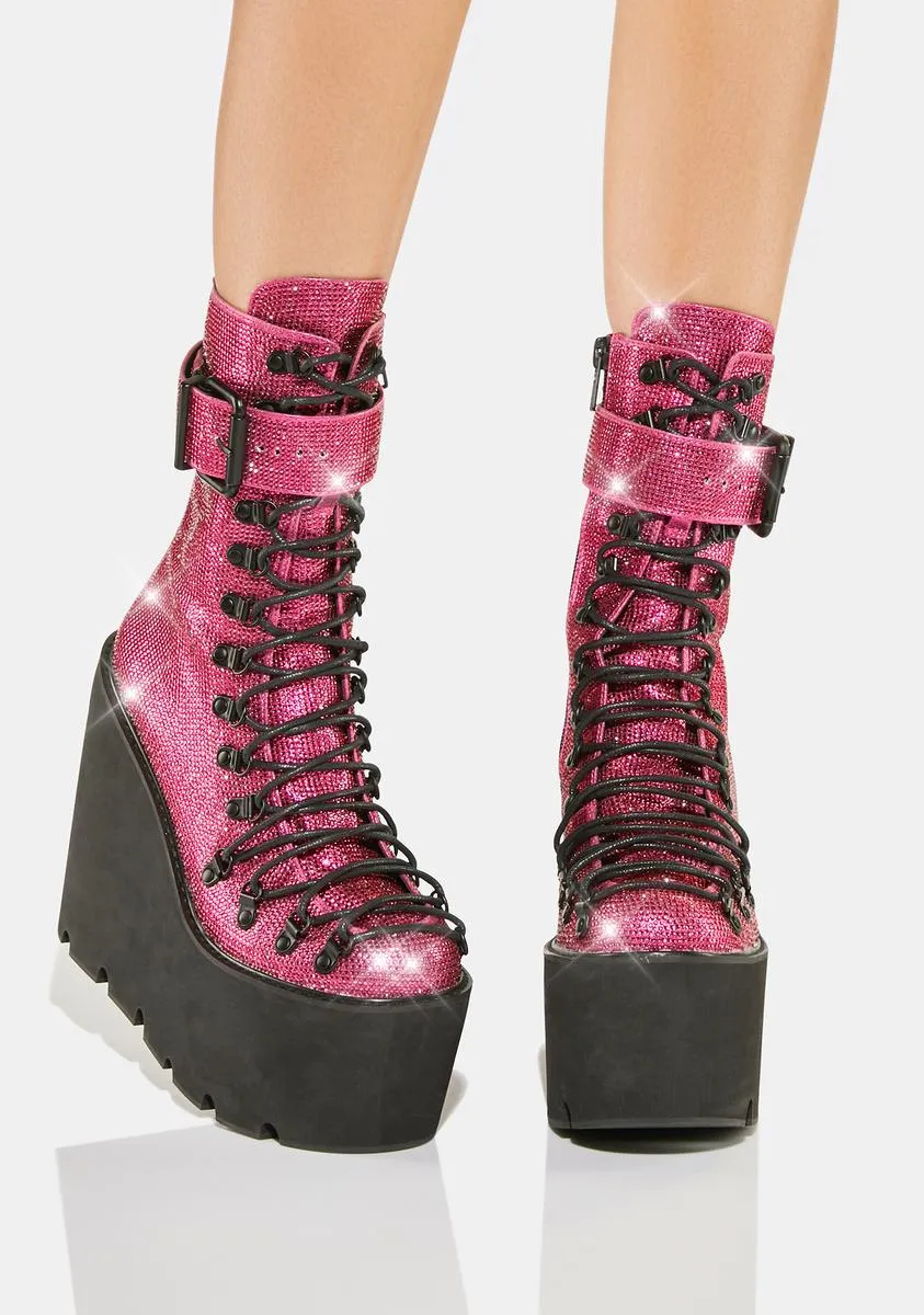 Candy Crystal Traitor knee-high boots