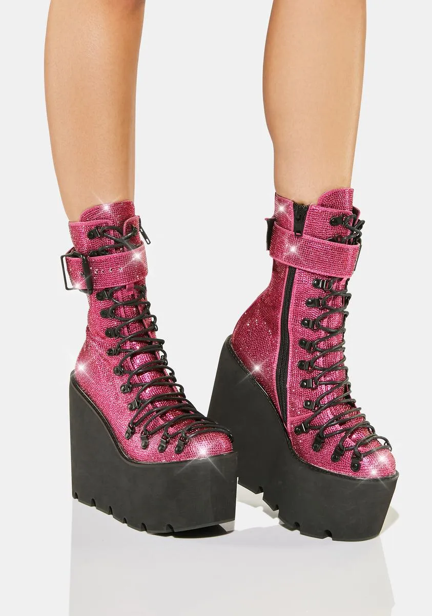 Candy Crystal Traitor knee-high boots