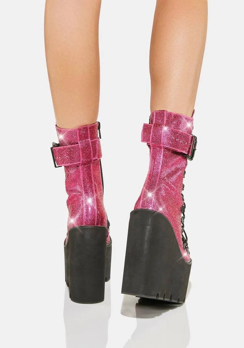 Candy Crystal Traitor knee-high boots