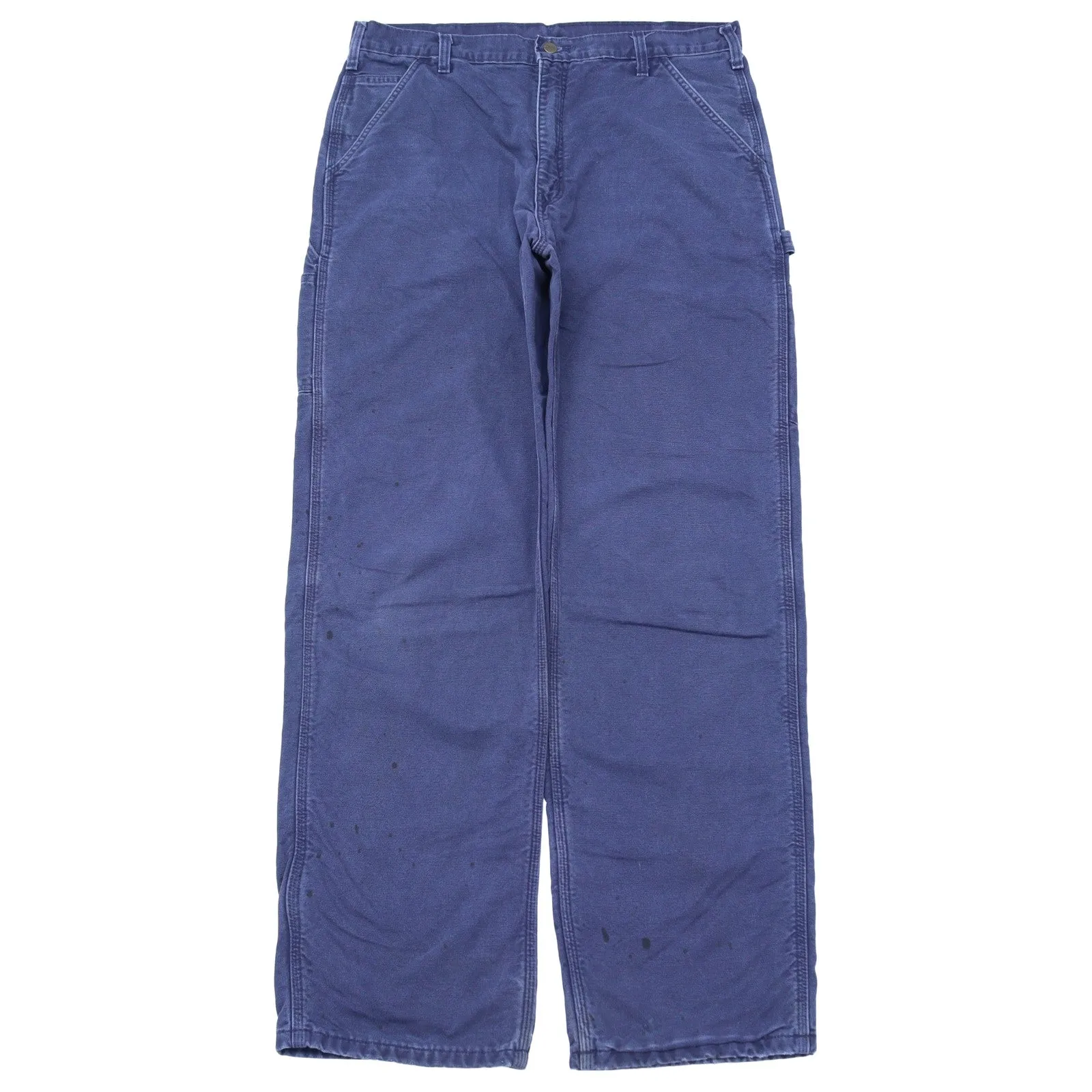 Carhartt Ink Blue Flannel Lined Workwear Trousers