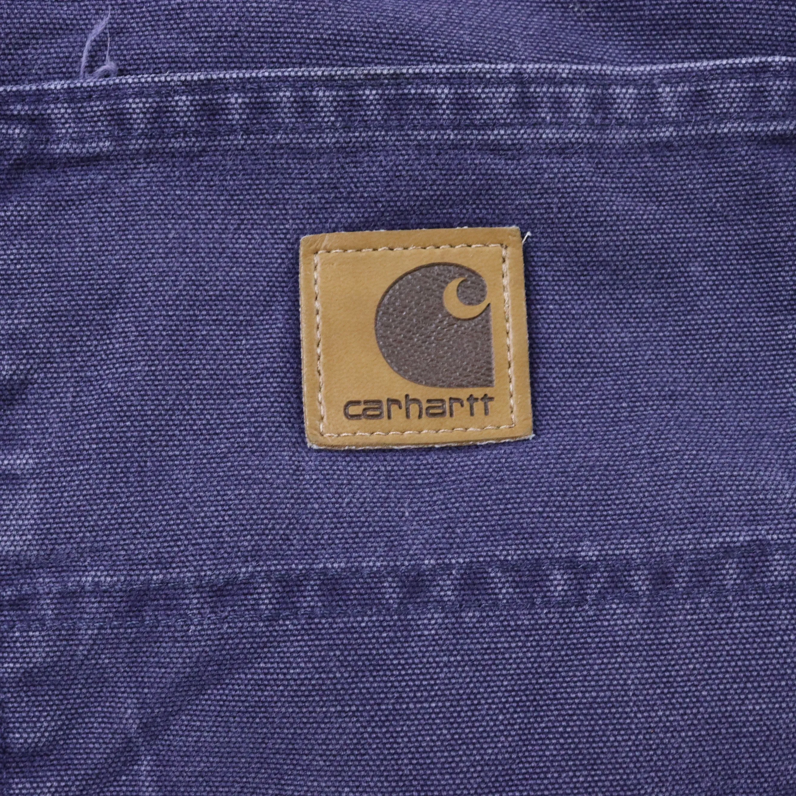 Carhartt Ink Blue Flannel Lined Workwear Trousers