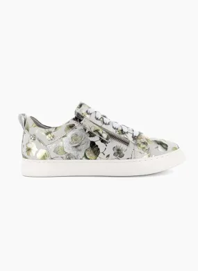 Cassini Womens Moscow Sneakers - Green Garden