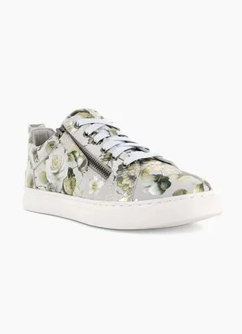 Cassini Womens Moscow Sneakers - Green Garden