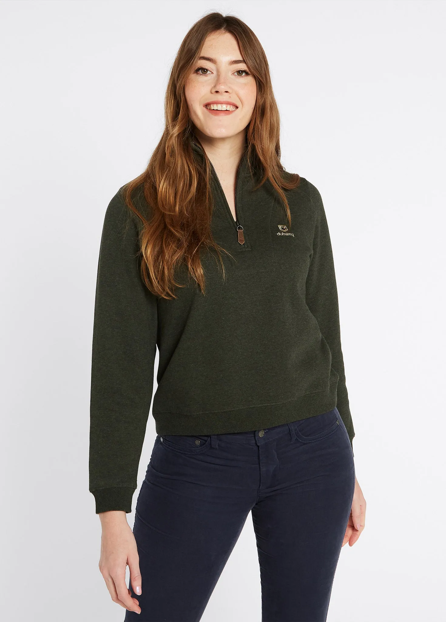 Castlemartyr Women's Quarter Zip Sweatshirt - Olive