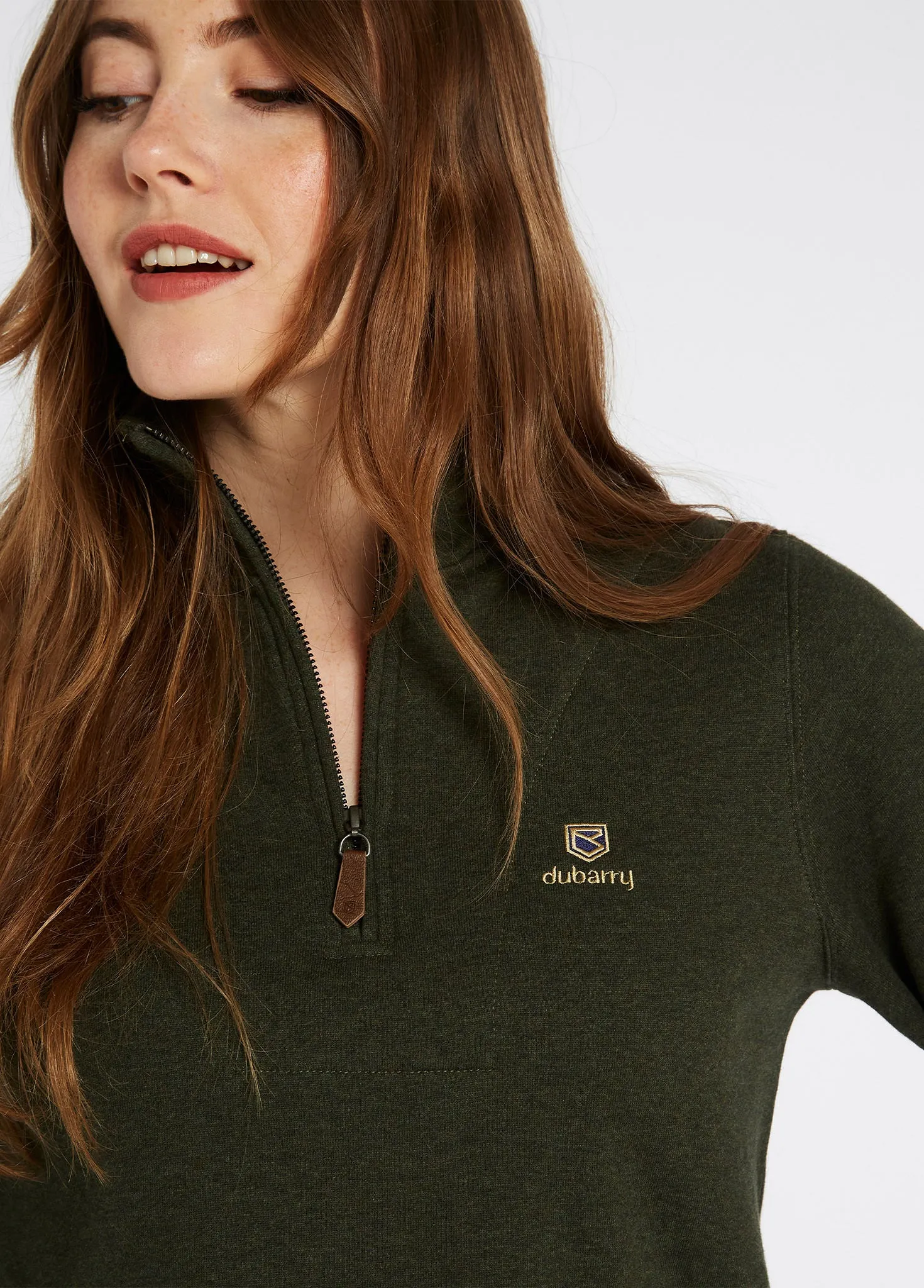 Castlemartyr Women's Quarter Zip Sweatshirt - Olive