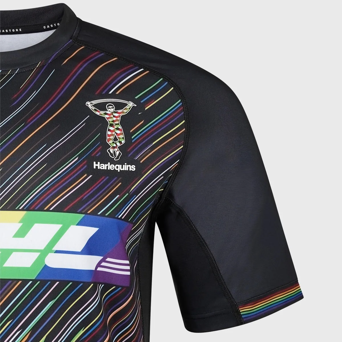 Castore Harlequins Women's LGBTQ+ Pride Replica Rugby Shirt 2023/24