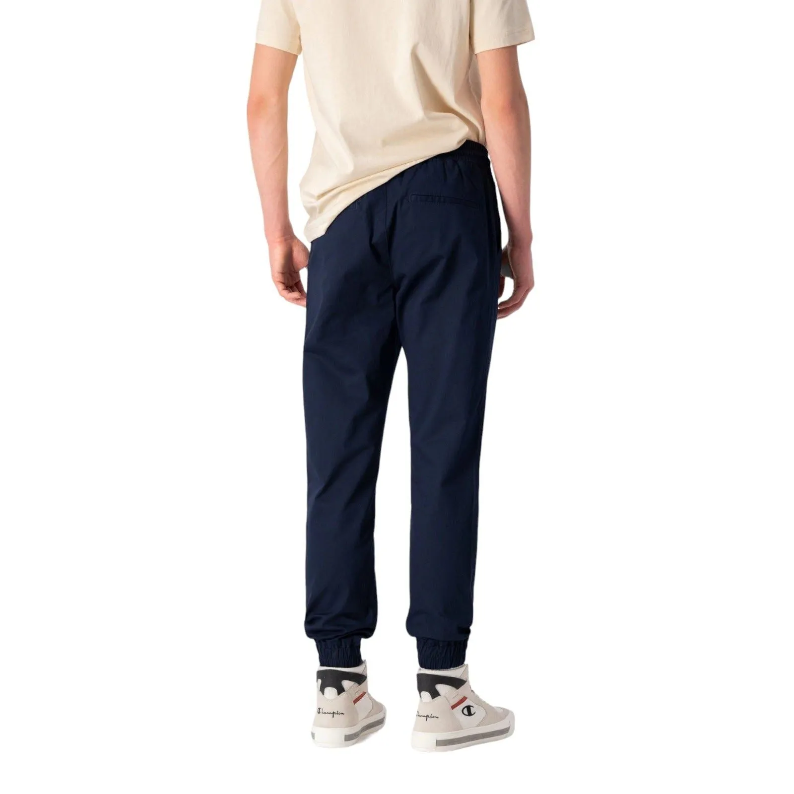 Champion Stretch Cotton Twill Cuffed Trousers - Navy