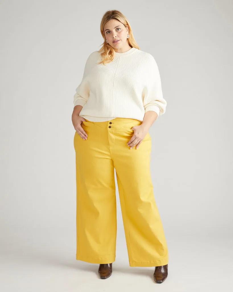 Charlie High Rise Sailor Jeans - Sunshine