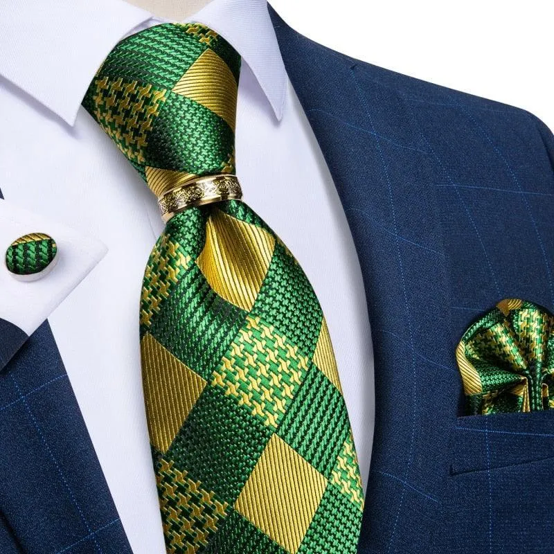 Silk Checkered Tie Collection