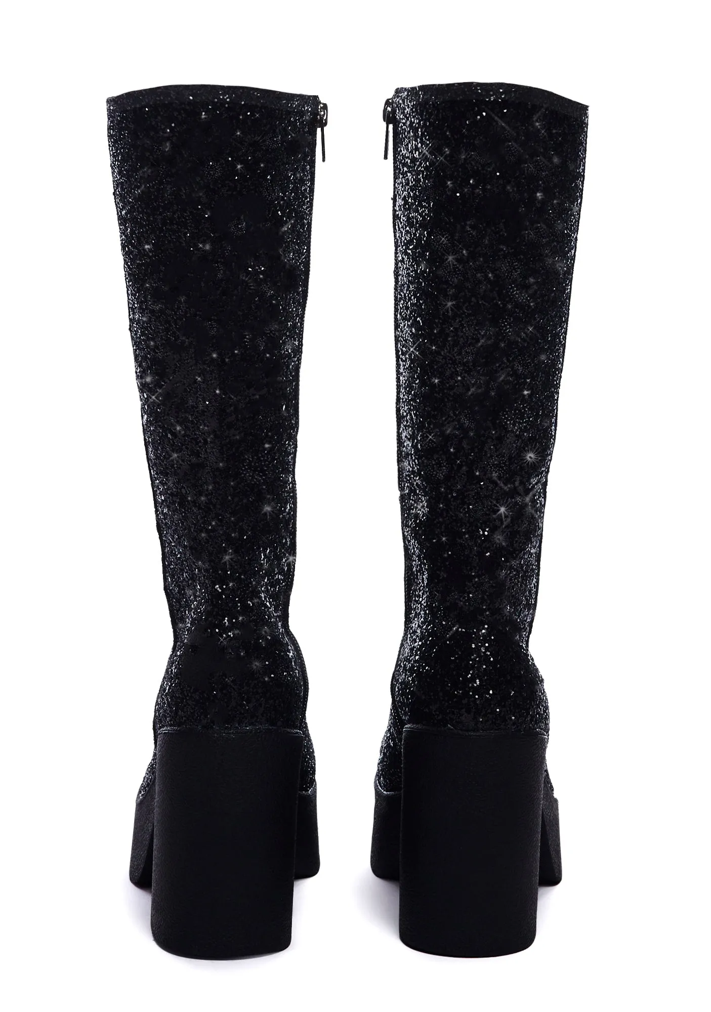 Chic Black Platform Boots