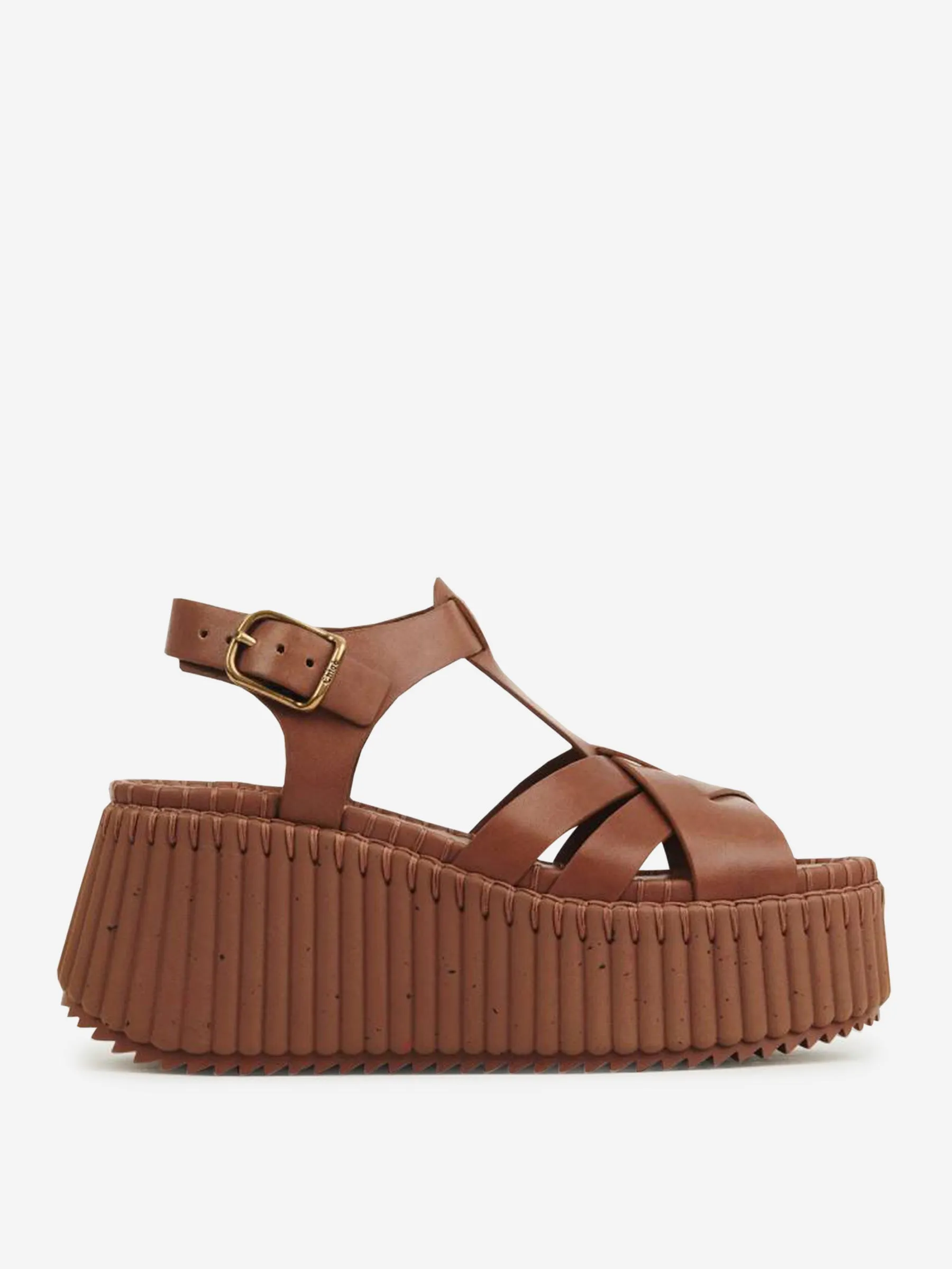 Chloé Nama Leather Wedges