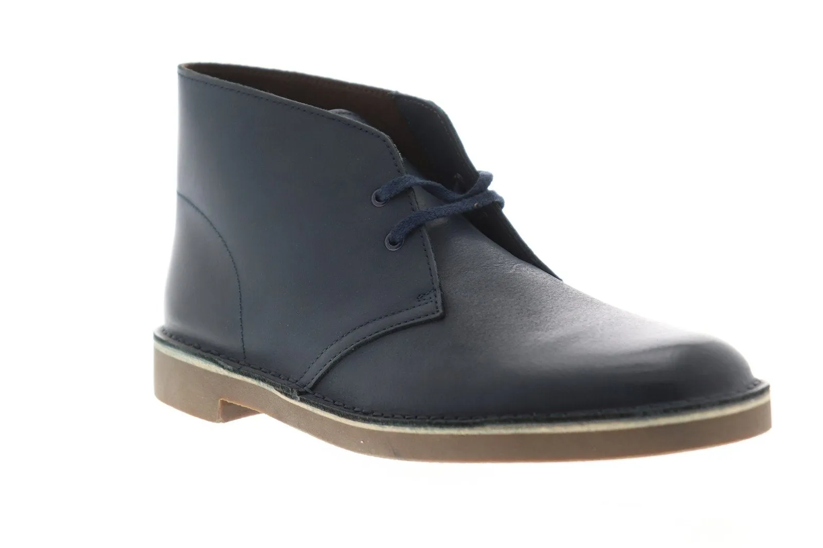 Clarks Blue Leather Chukka Boots for Men