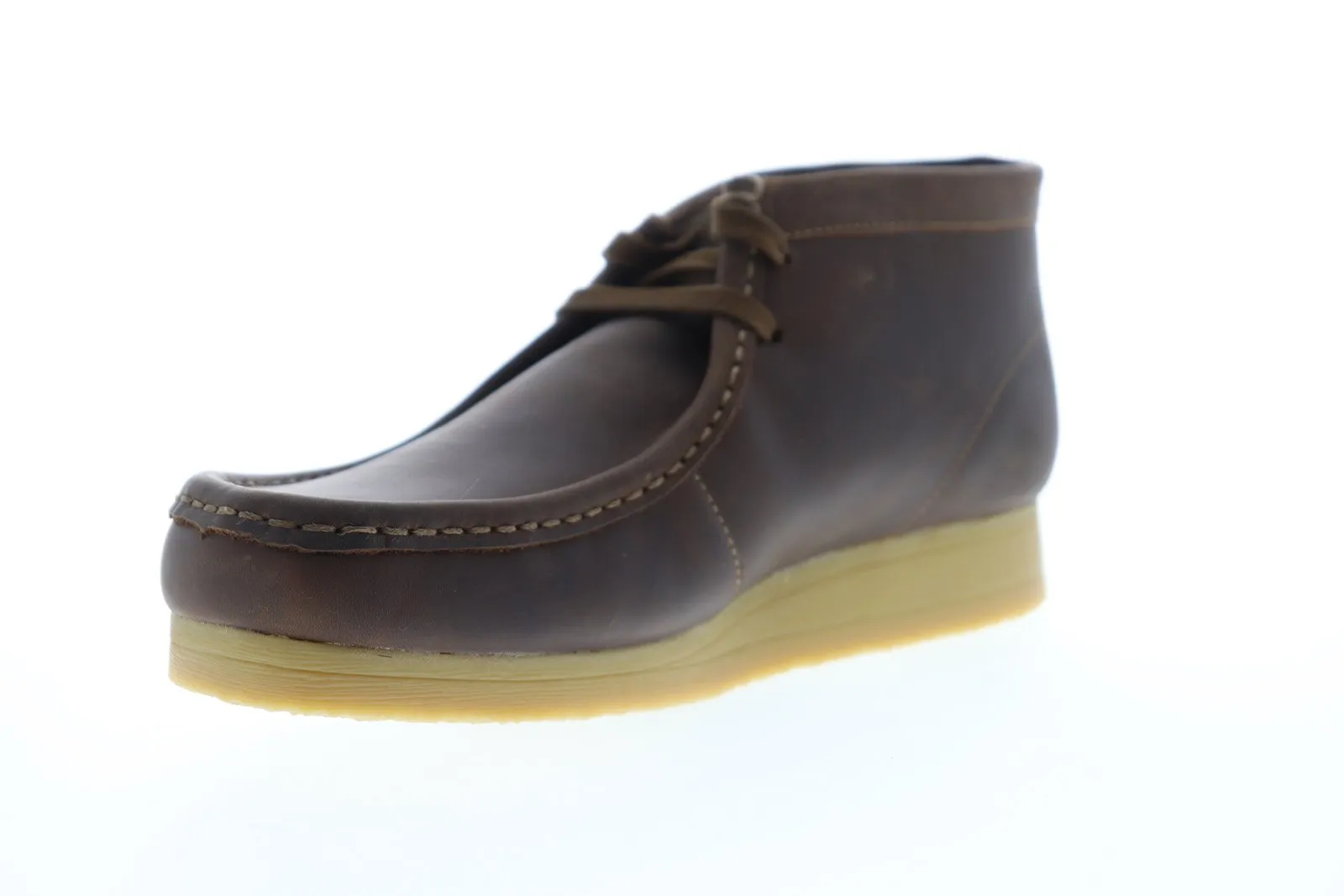 Clarks Stinson HI Men's Brown Leather Lace Up Chukka Boots.