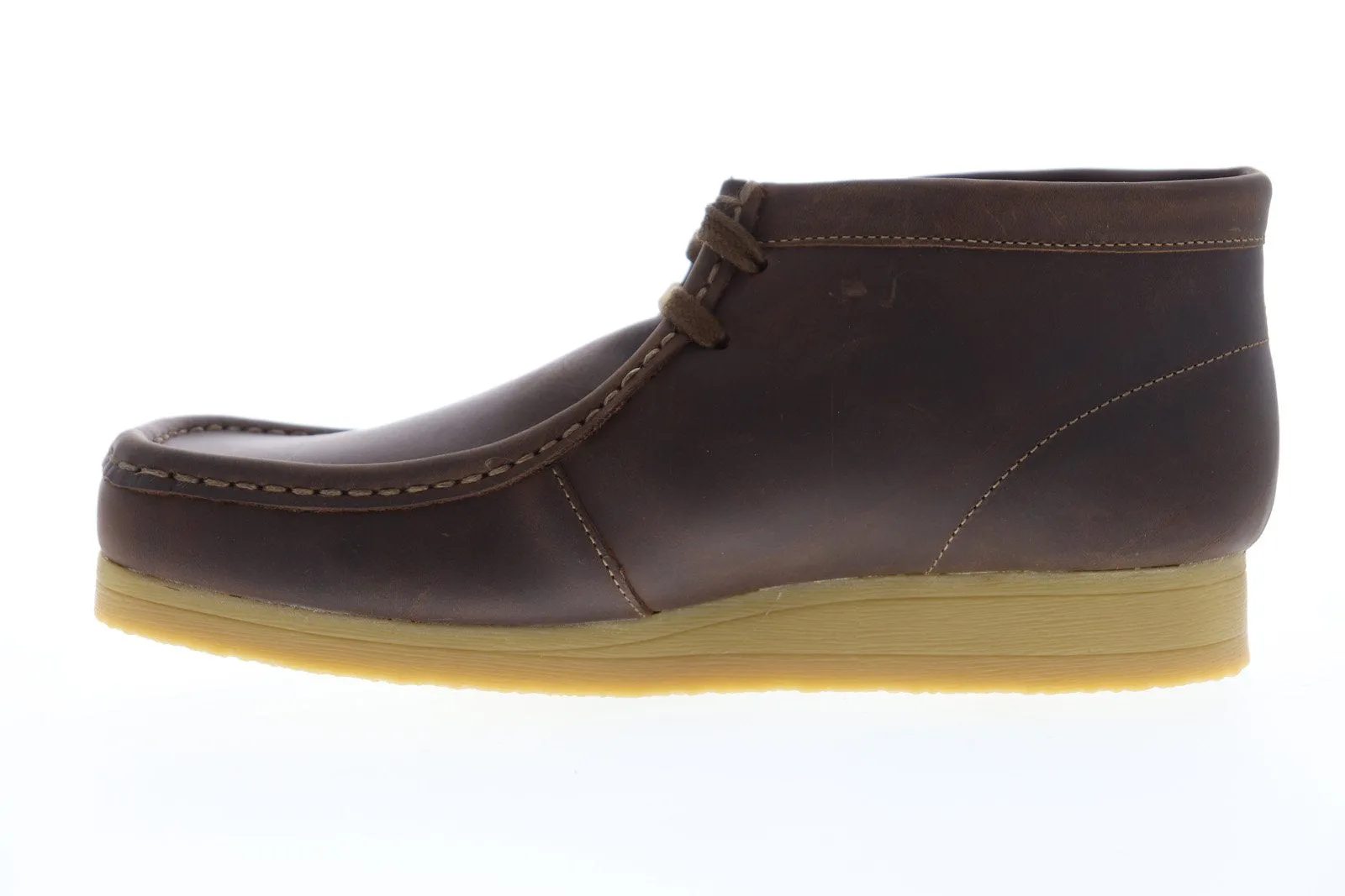 Clarks Stinson HI Men's Brown Leather Lace Up Chukka Boots.