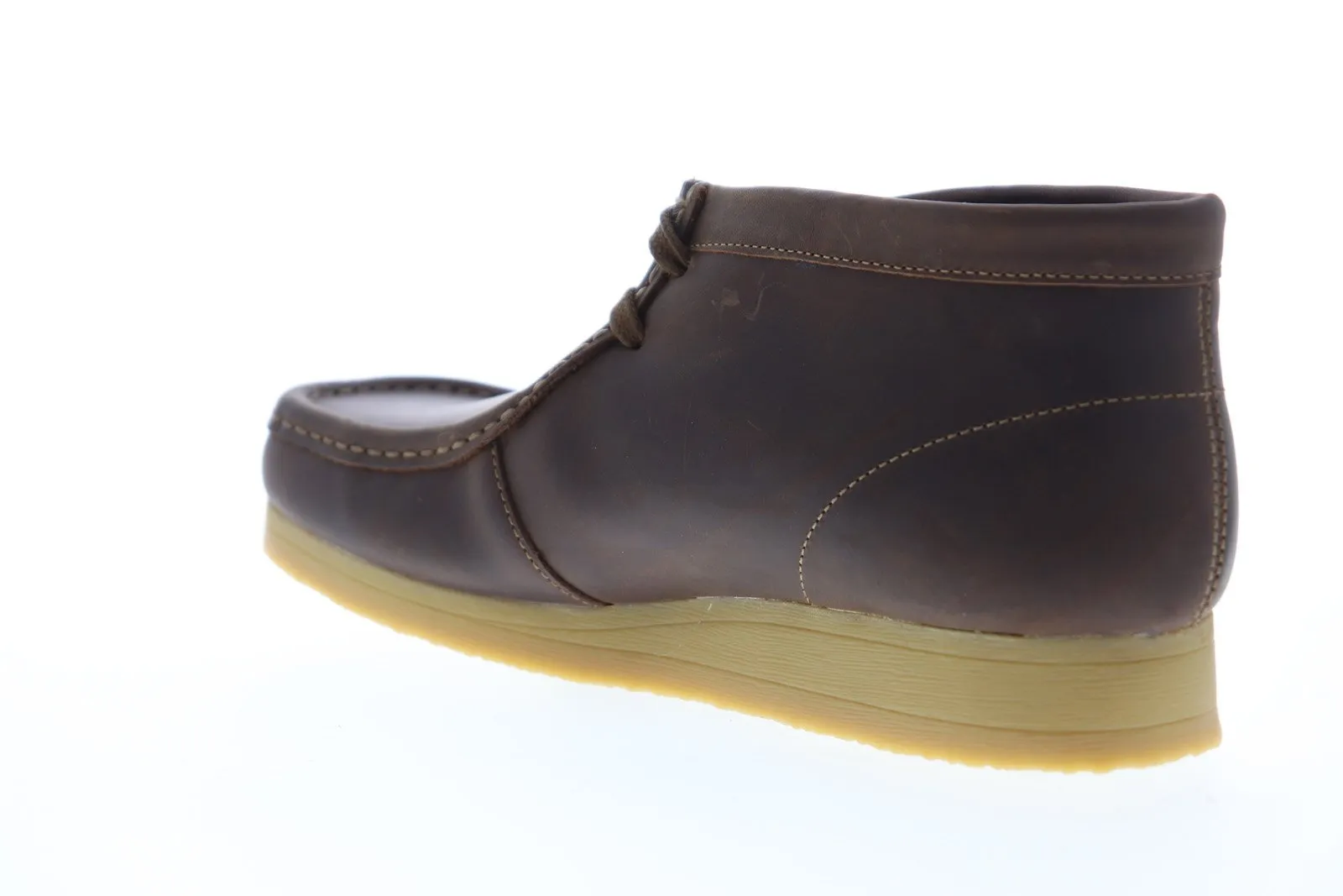 Clarks Stinson HI Men's Brown Leather Lace Up Chukka Boots.