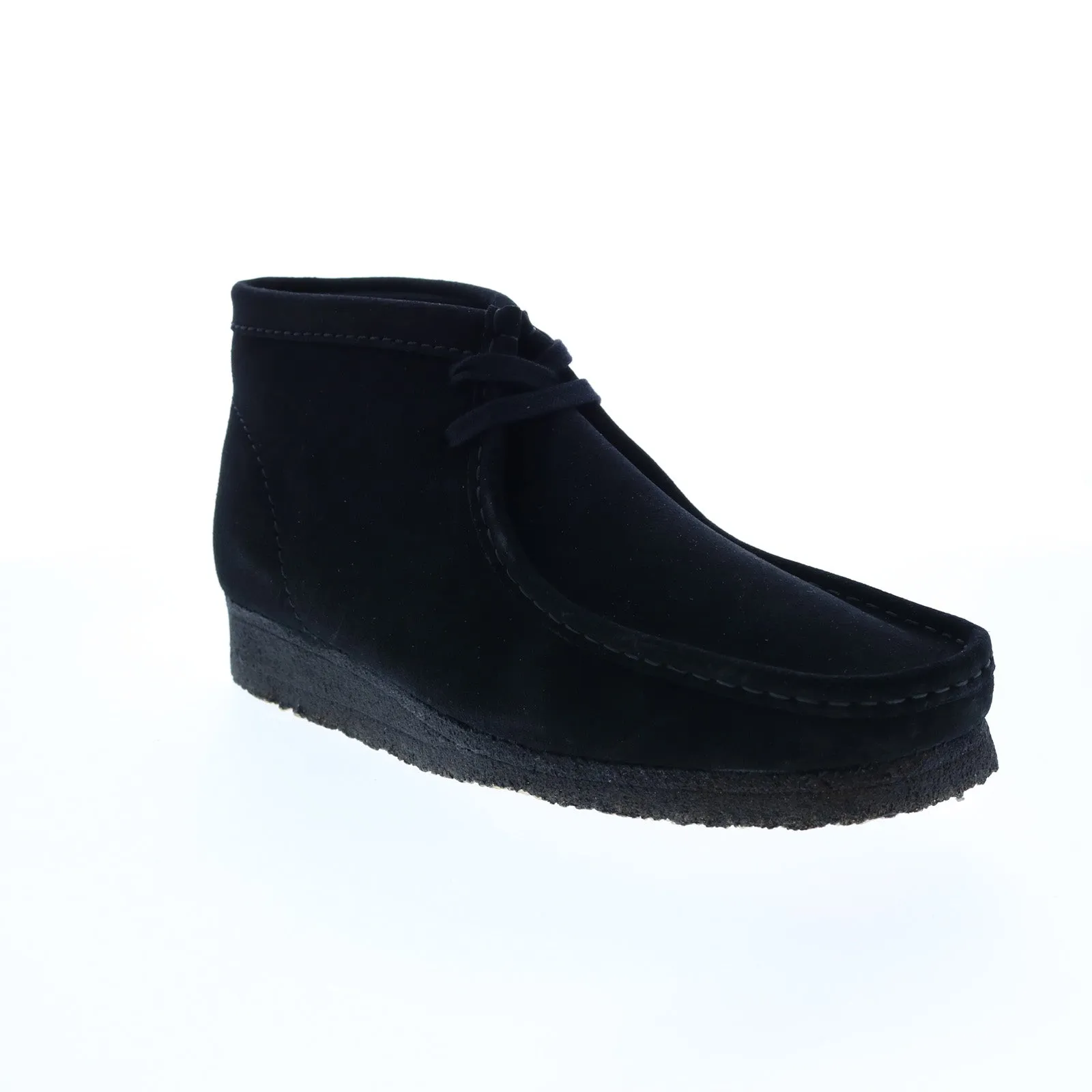 Clarks Wallabee Boot 26155517 Mens Black Suede Lace Up Chukkas Boots