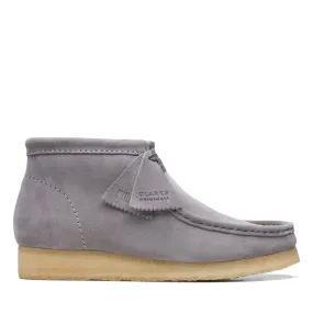 Clarks Wallabee Boot Gray Suede Men's Lace Up Chukkas Boots