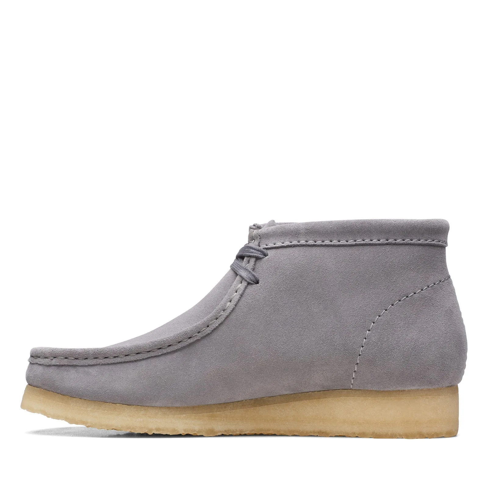 Clarks Wallabee Boot Gray Suede Men's Lace Up Chukkas Boots