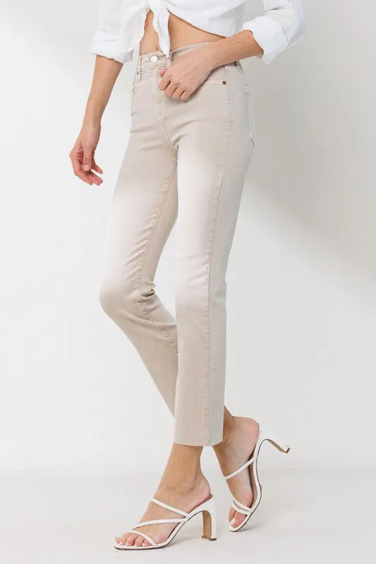 Collins High Rise Slim Straight Jeans