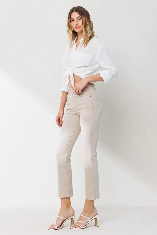 Collins High Rise Slim Straight Jeans