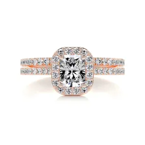 Cora Diamond Bridal Set -14K Rose Gold