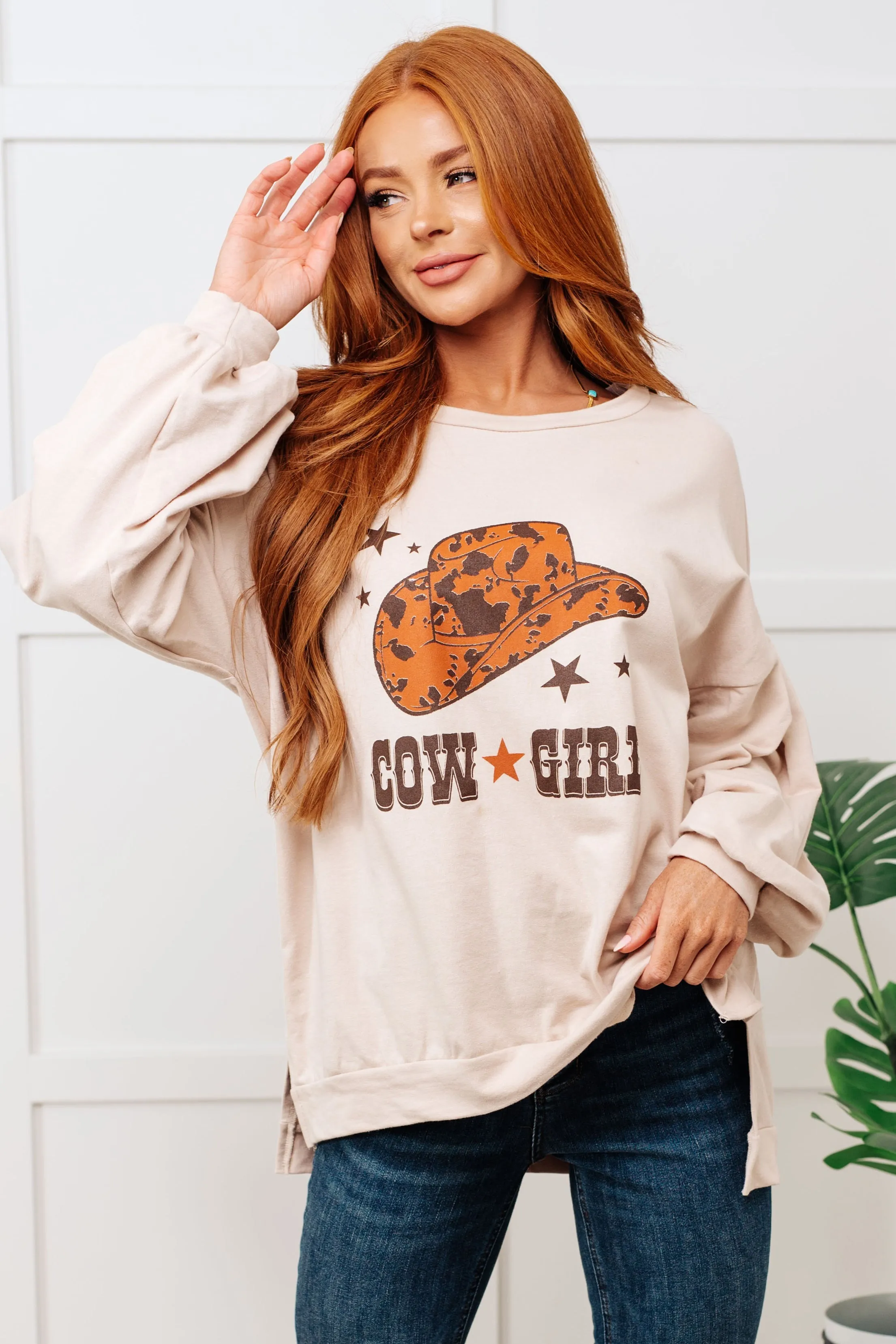 Stone Cowgirl Graphic Pullover.