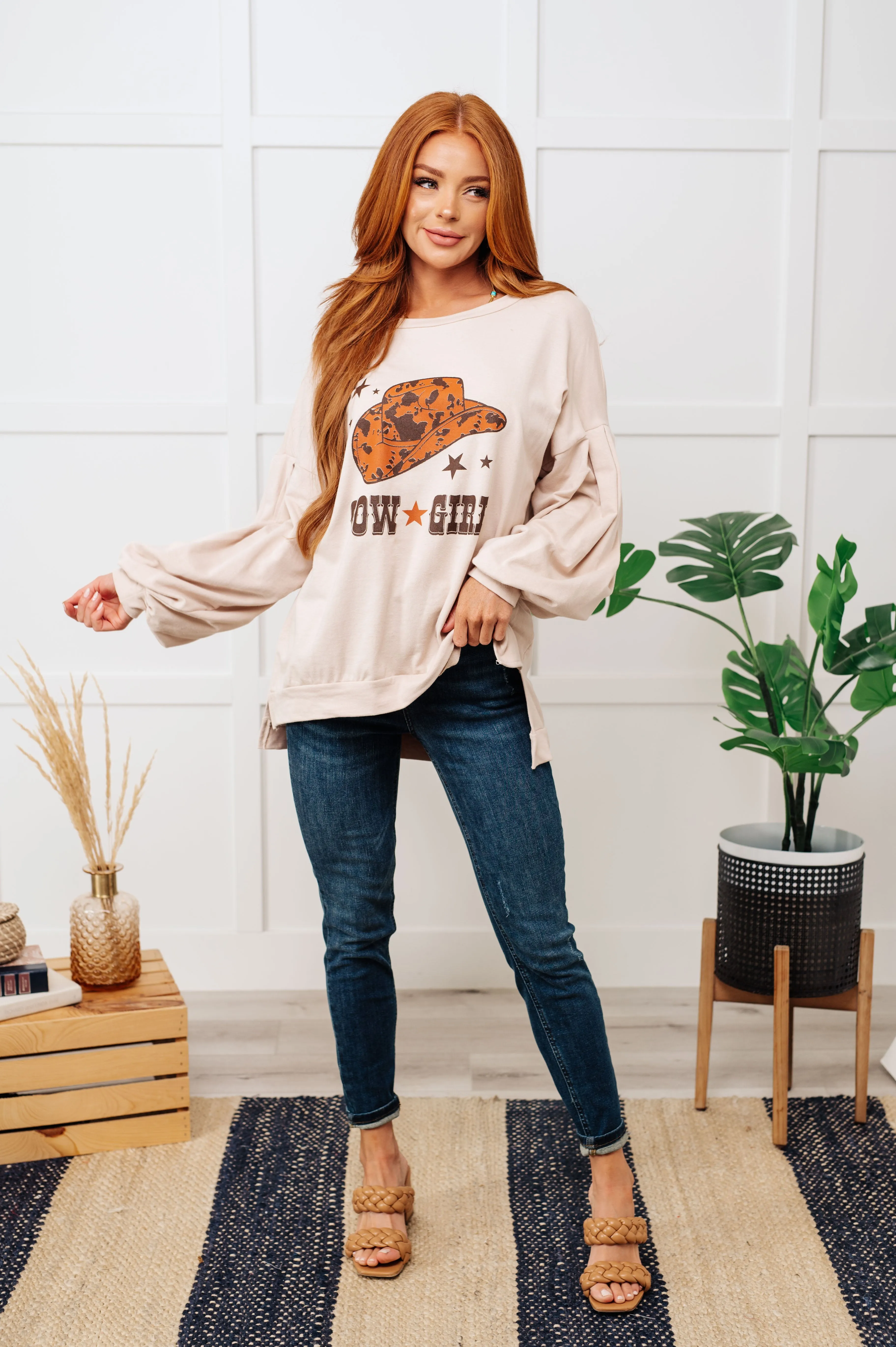 Stone Cowgirl Graphic Pullover.