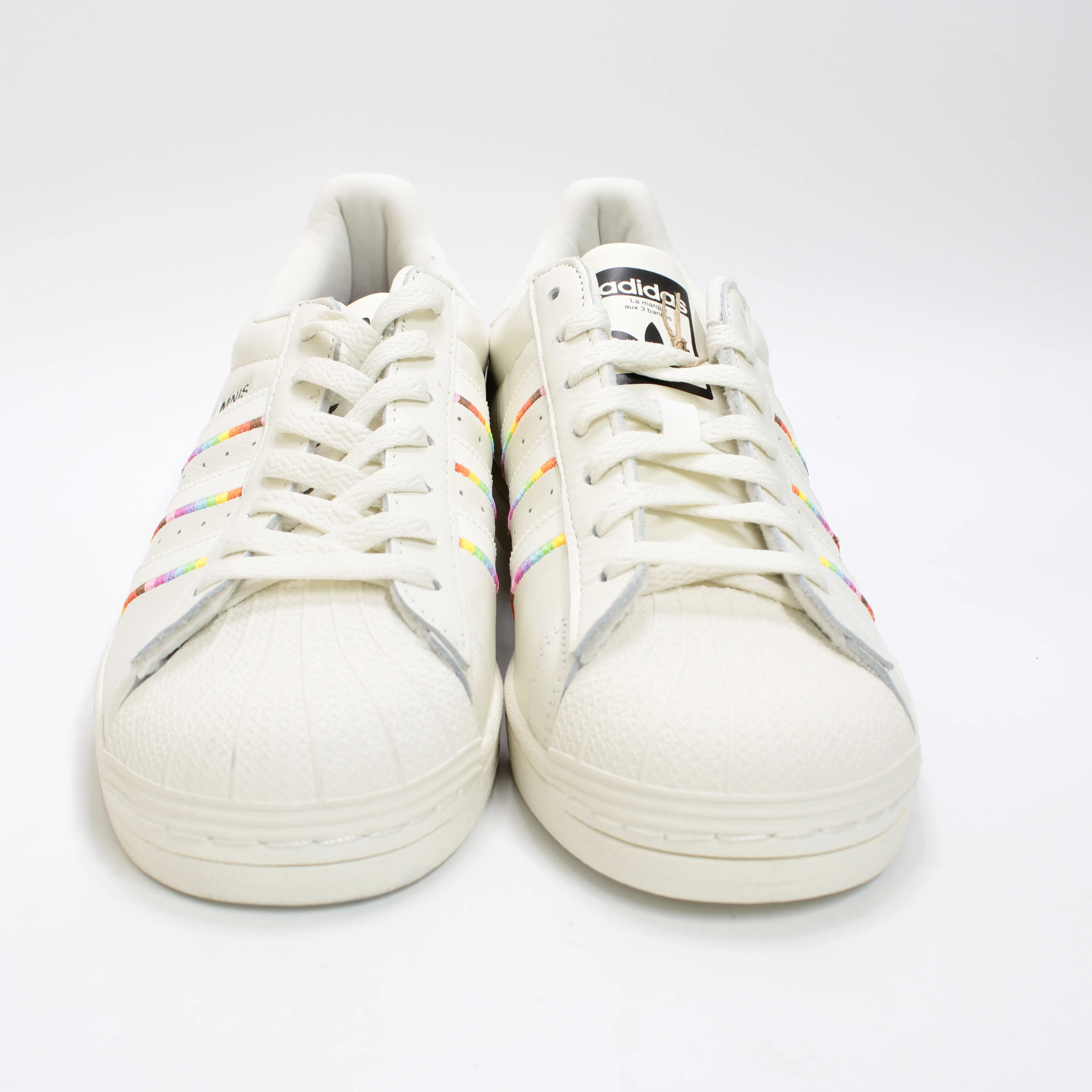 Cream Pride adidas Superstar Trainers.