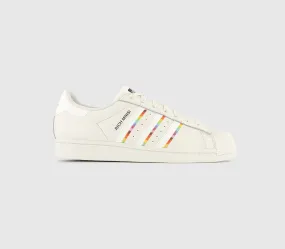 Cream Pride adidas Superstar Trainers.